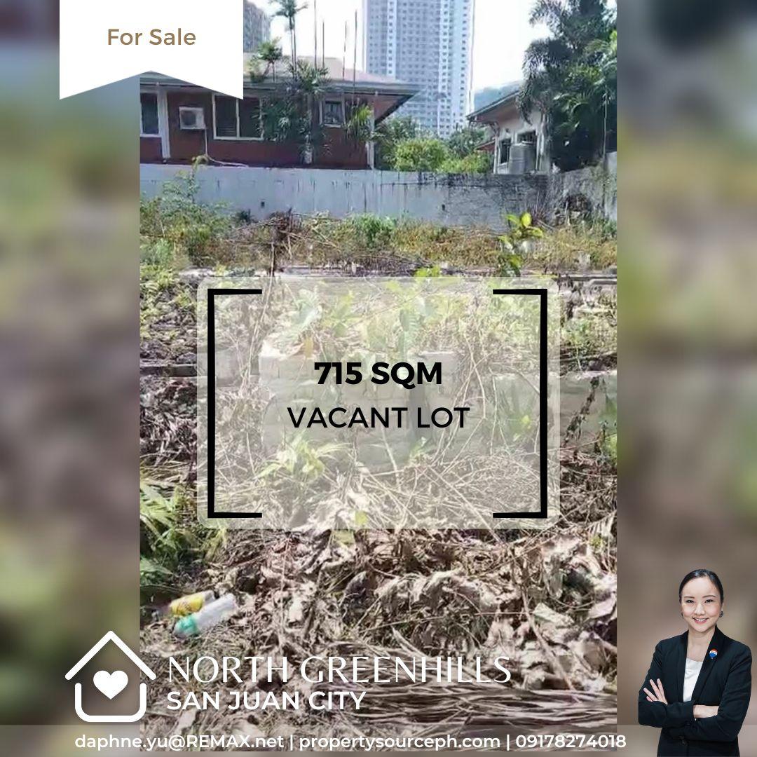 North Greenhills Vacant Lot for Sale! San Juan City Property Source PH
