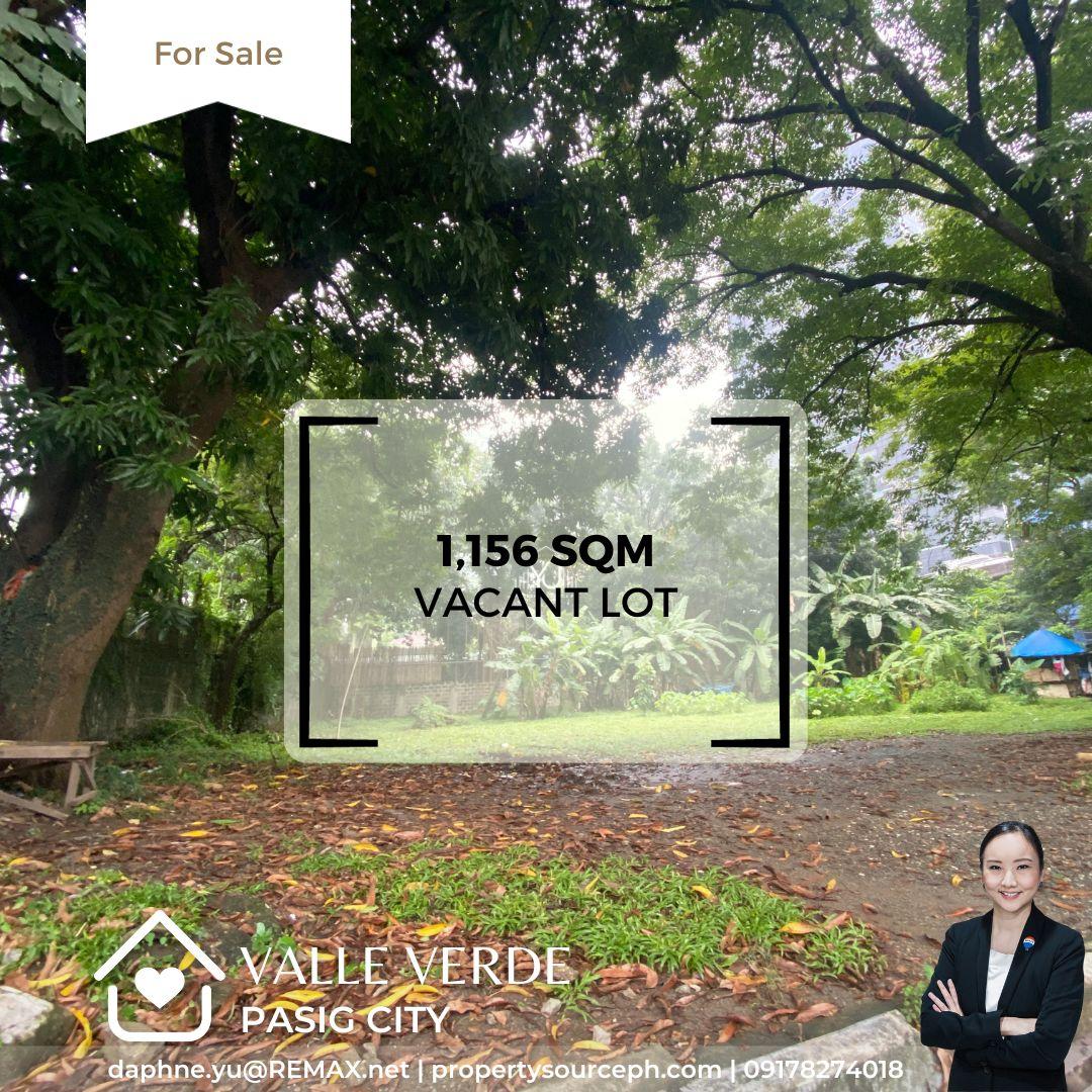 Valle Verde Vacant Lot for Sale! Pasig City Property Source PH