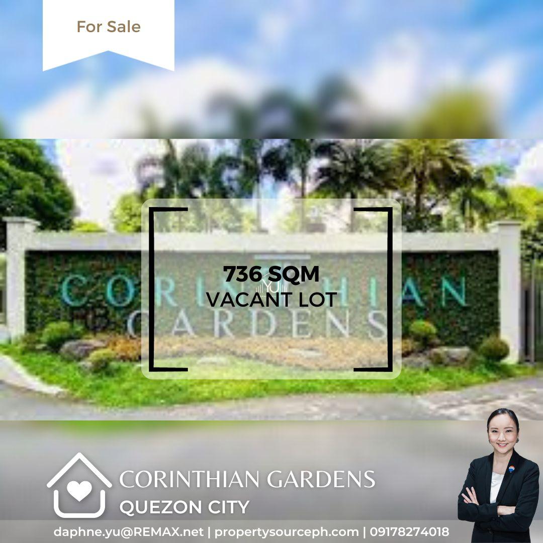 Corinthian Gardens Vacant Lot for Sale! Quezon City Property Source PH