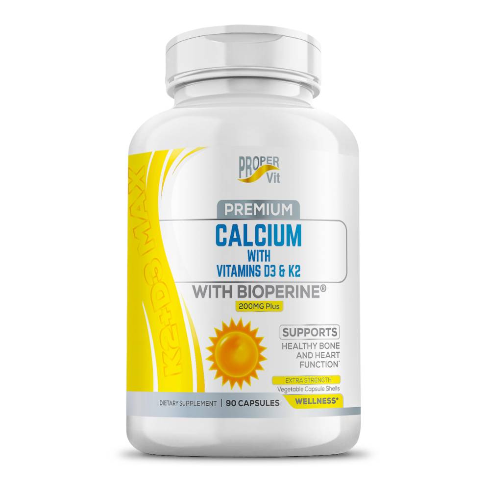 Calcium Vitamin D3 And Vitamin K2 200 Mg Calcium Supplement Proper Vit