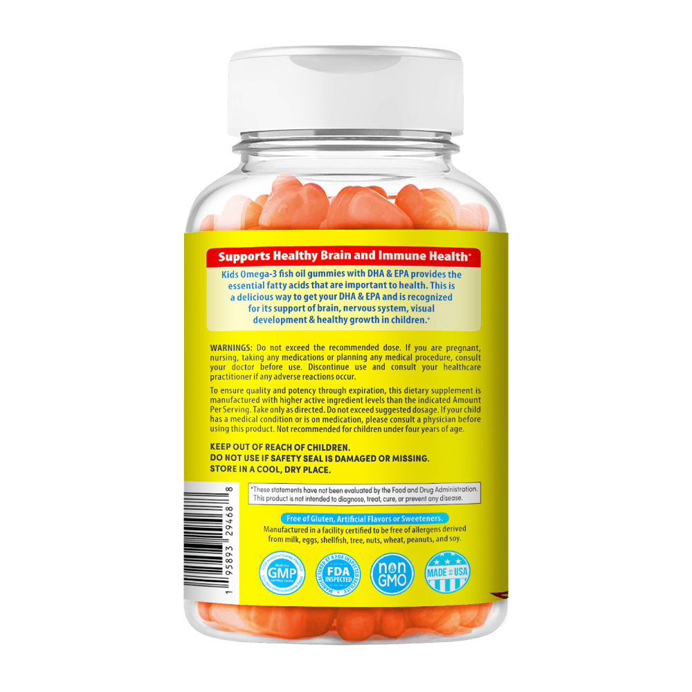 Chewable Fish Oil Gummies Children's Omega 3 Gummies Proper Vit