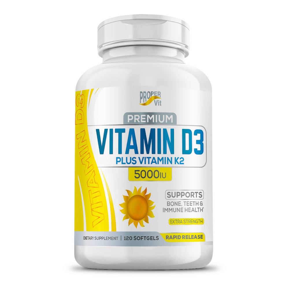 Vitamin D3 5000 Iu Plus K2 Vitamin D3 Softgels 5000 Iu Proper Vit