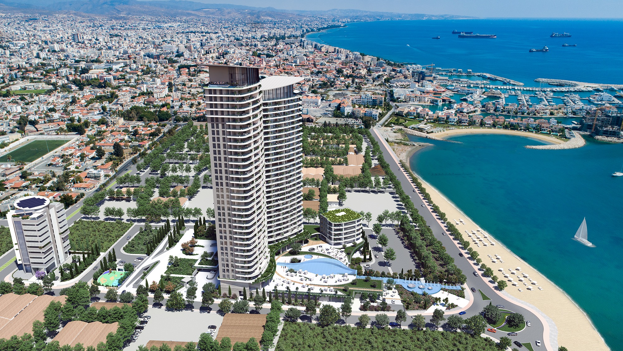 Limassol Blu Marine downtown with Views of the Mediterranean