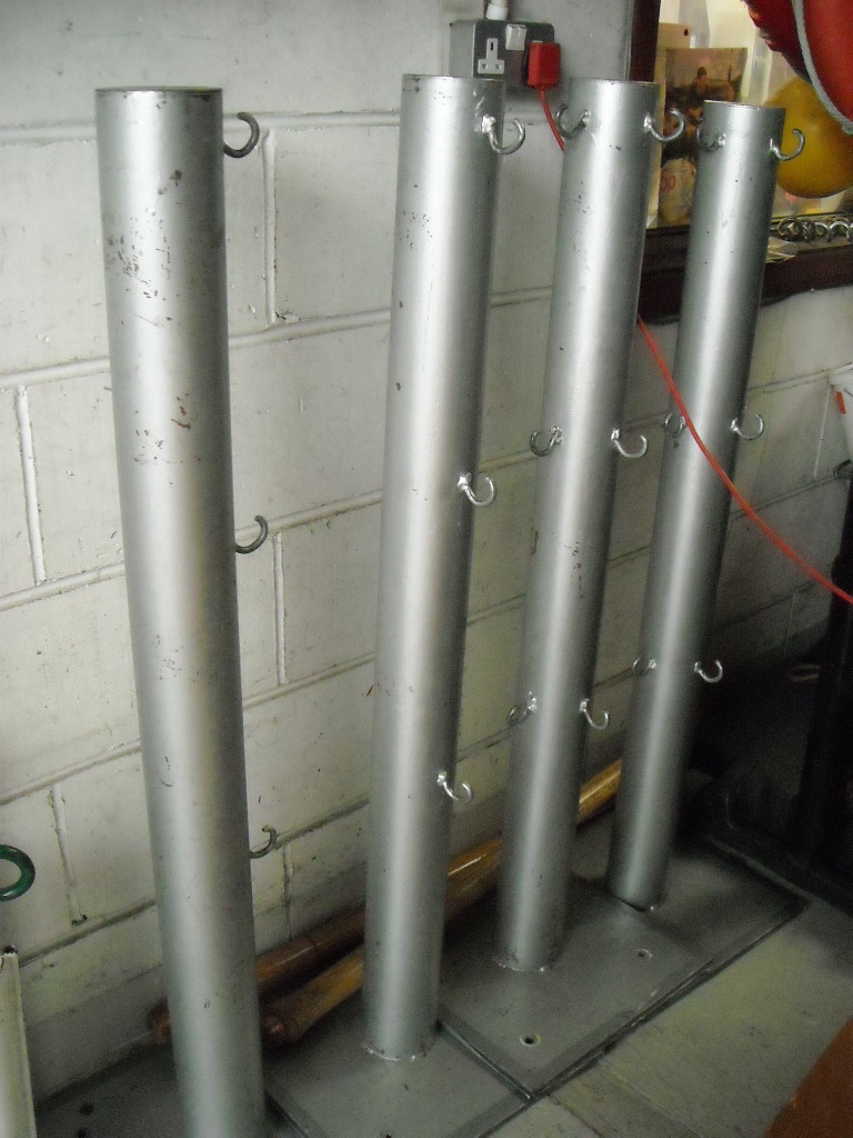 Boxing Ring Floor Standing Metal Posts Prop Hire and Deliver