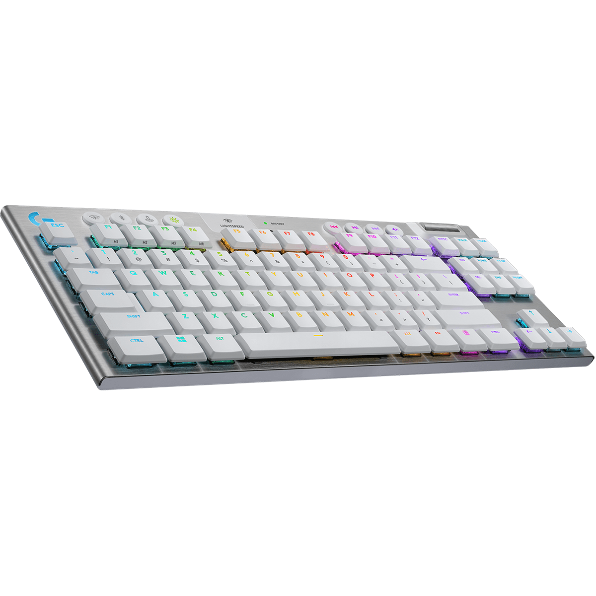Teclado Gamer Logitech G915 Lightspeed Tkl Inalambrico Rgb Blanco