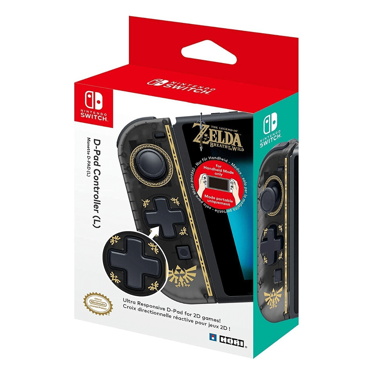 Joycon Izquierdo Hori Modelo Zelda Negro Prophone