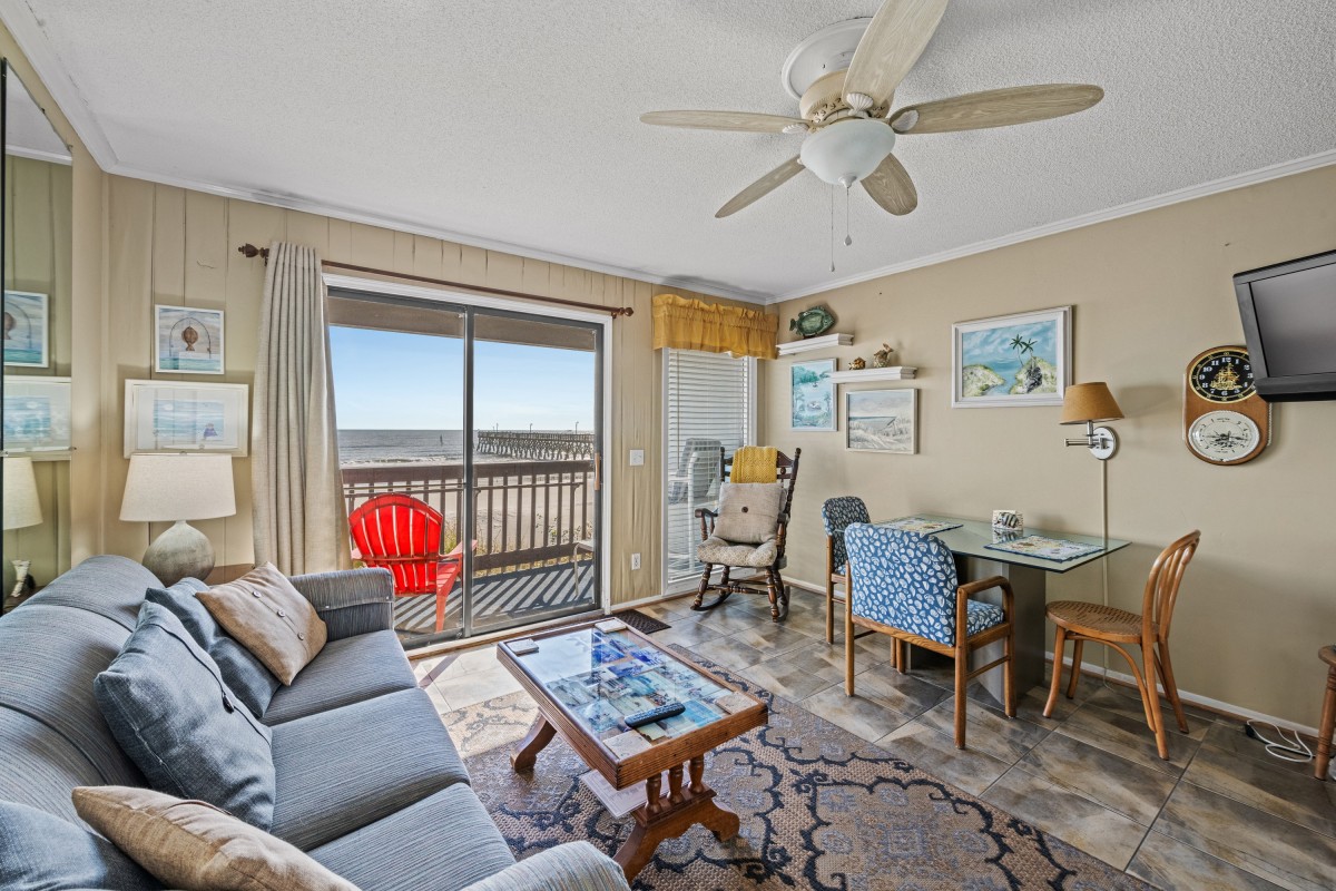 Sea Cabin 121 Oceanfront Cherry Grove Condo Pool Pier Elliott