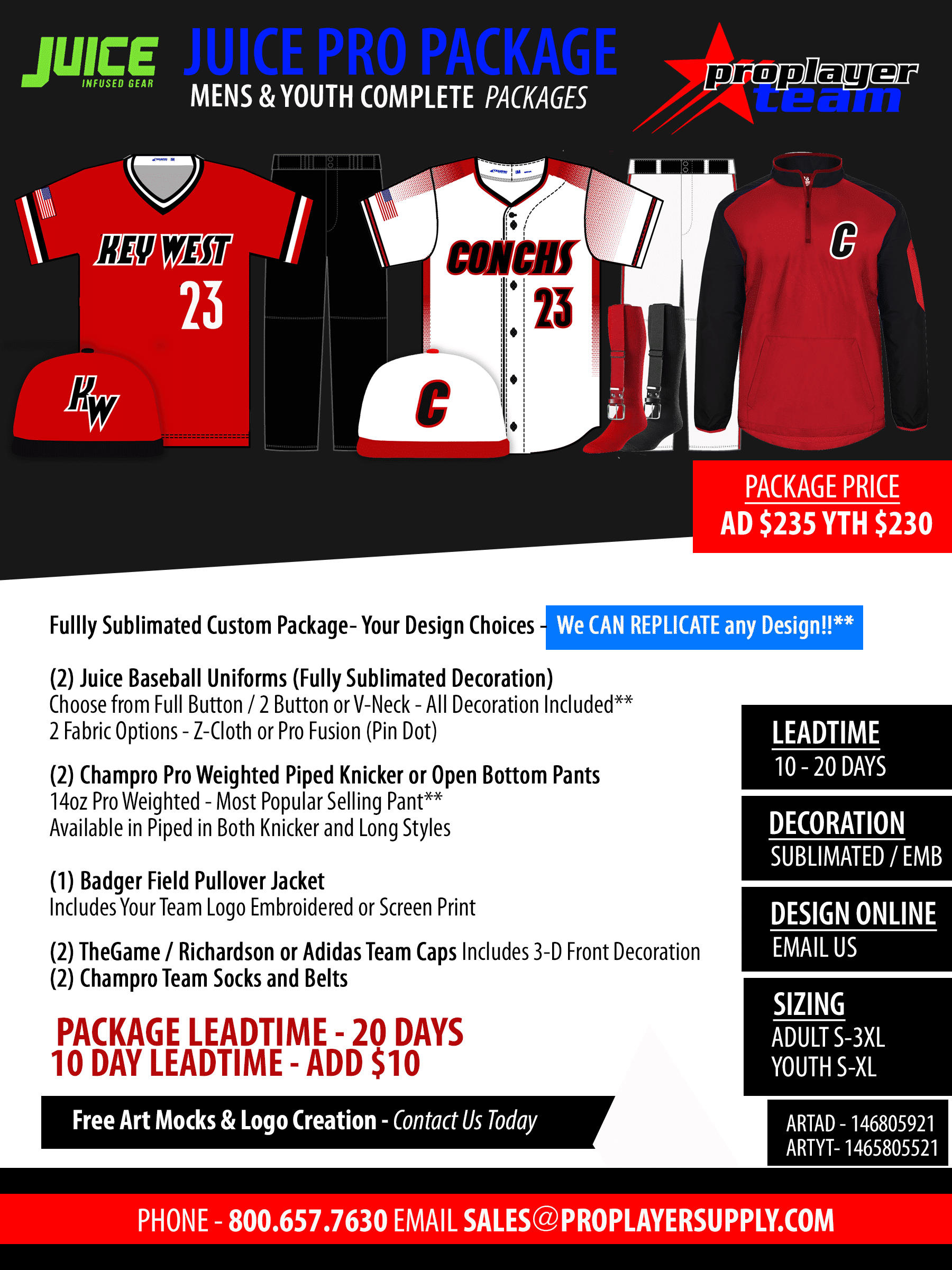 Youth Baseball Uniforms