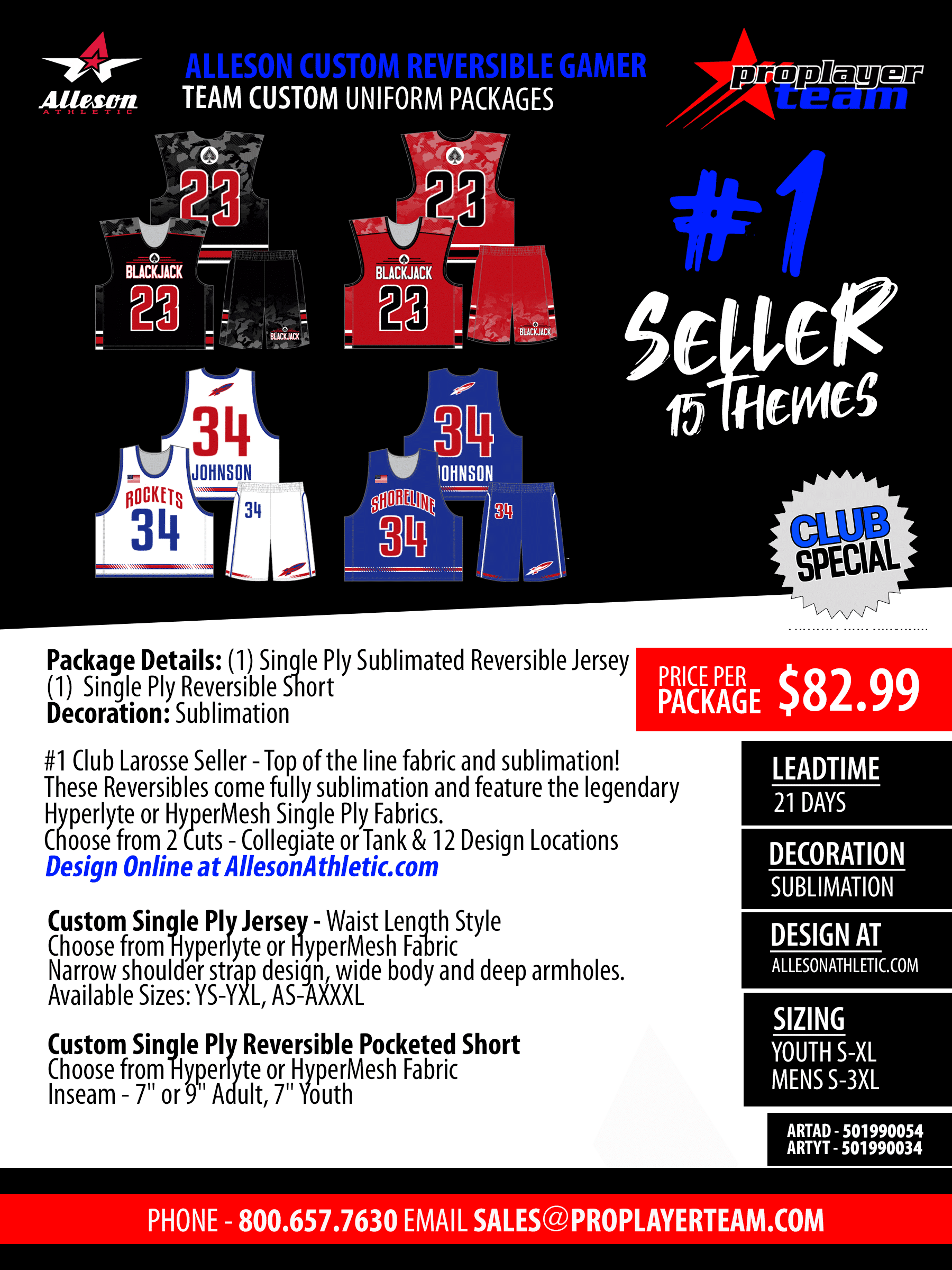 Custom Lacrosse Uniforms Team Packages ProPlayerTeam