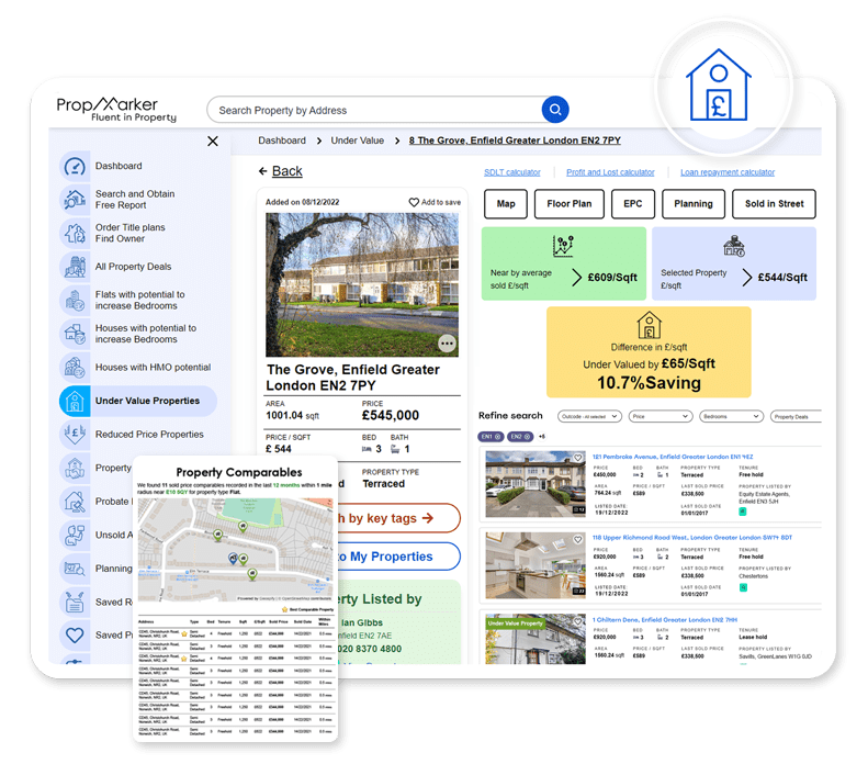 PropMarker Uncover Undervalued Property Deals