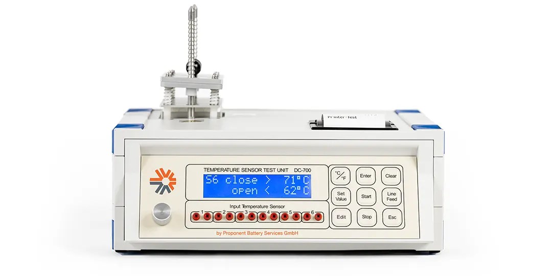 Temperature Sensor Test Unit DC700, NiCad Battery