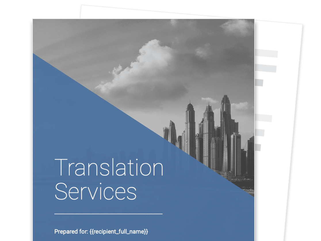 Translation Proposal Template [Free Sample] Proposable