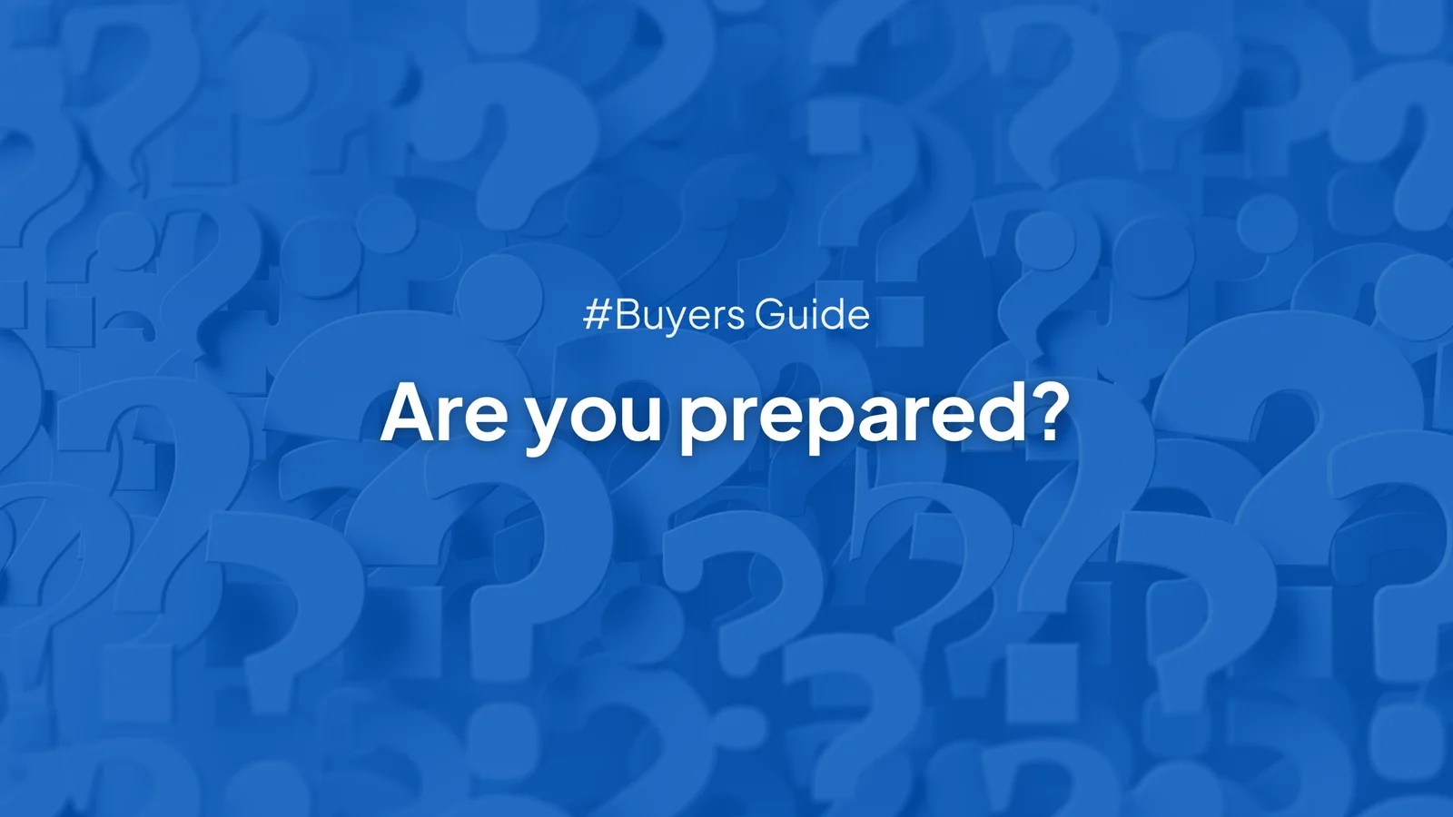 Are you prepared? Quick self assessment for home buyers