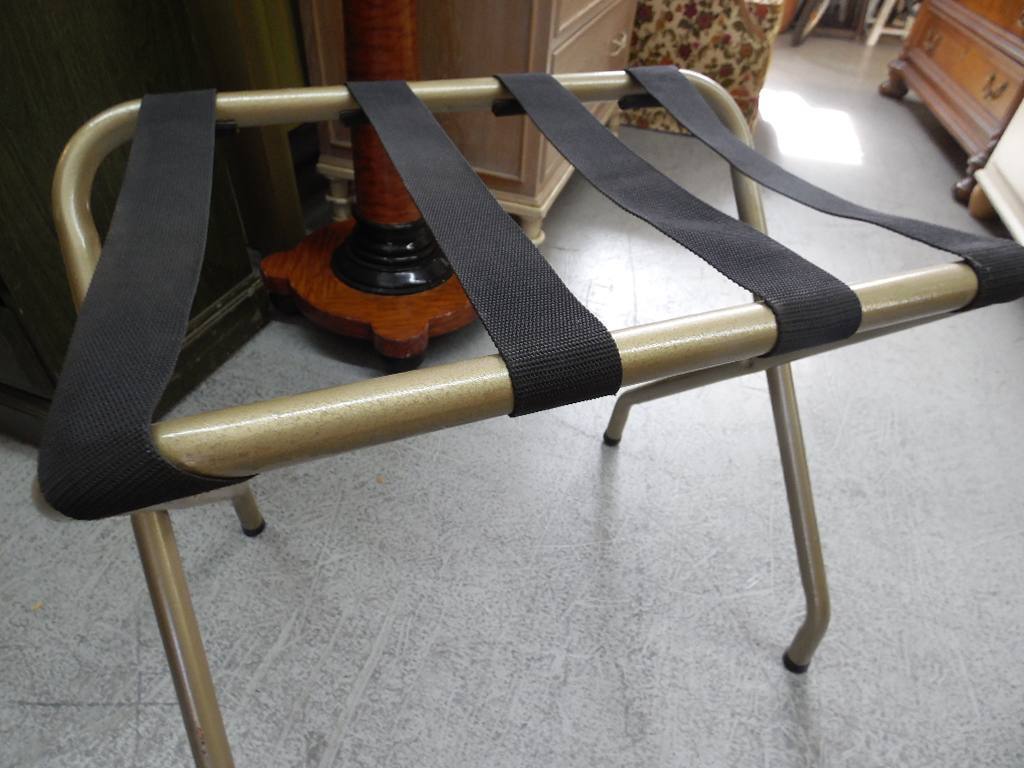 Luggage Rack Gold, Black • Psw