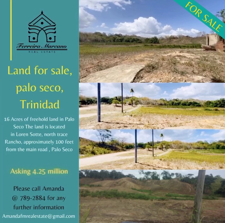 LAND FOR SALE, PALO SECO TRINIDAD > Trinidad and Tobago