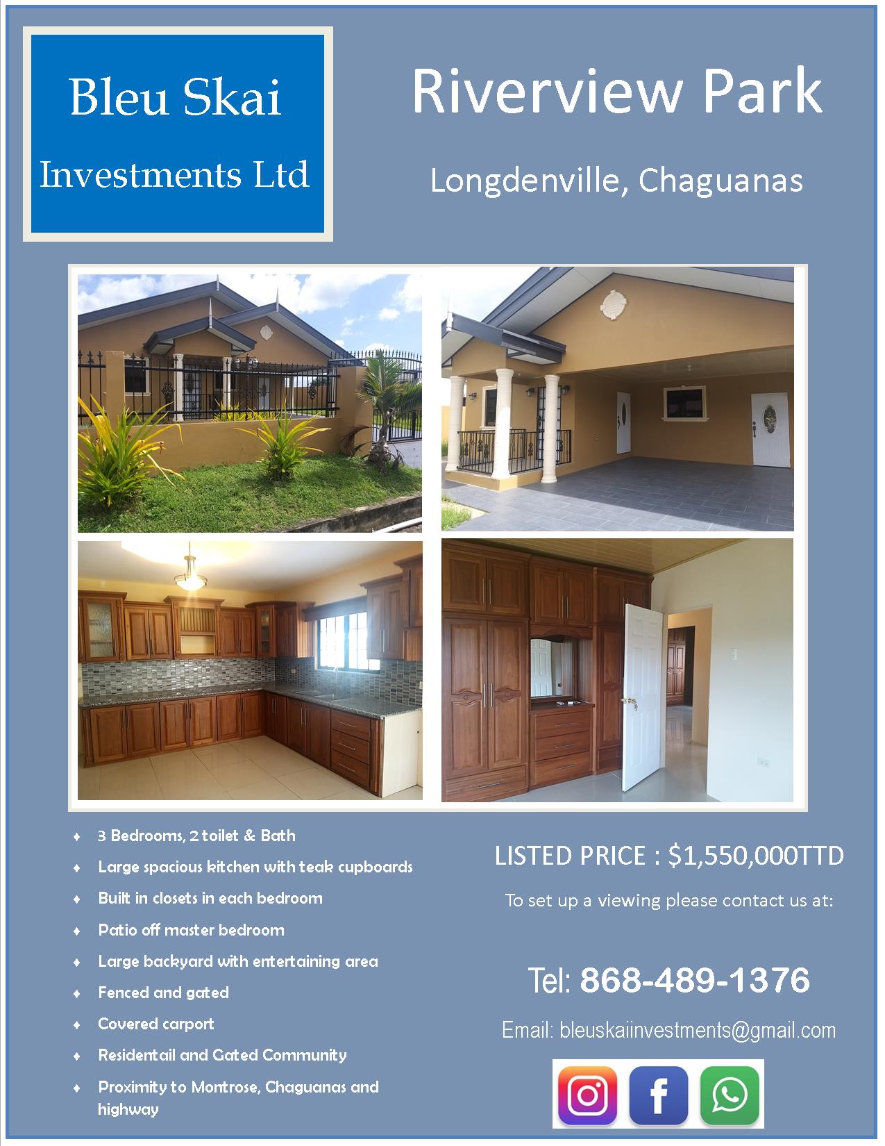 Riverview Park, Longdenville, Chaguanas > Trinidad and