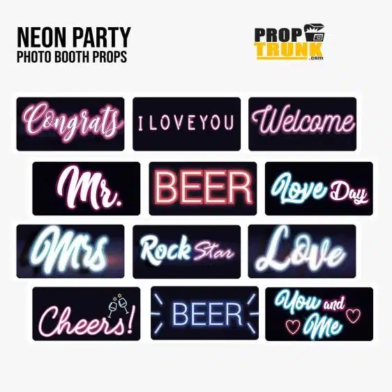 E46 Photo Booth Props for Any Parties and Events