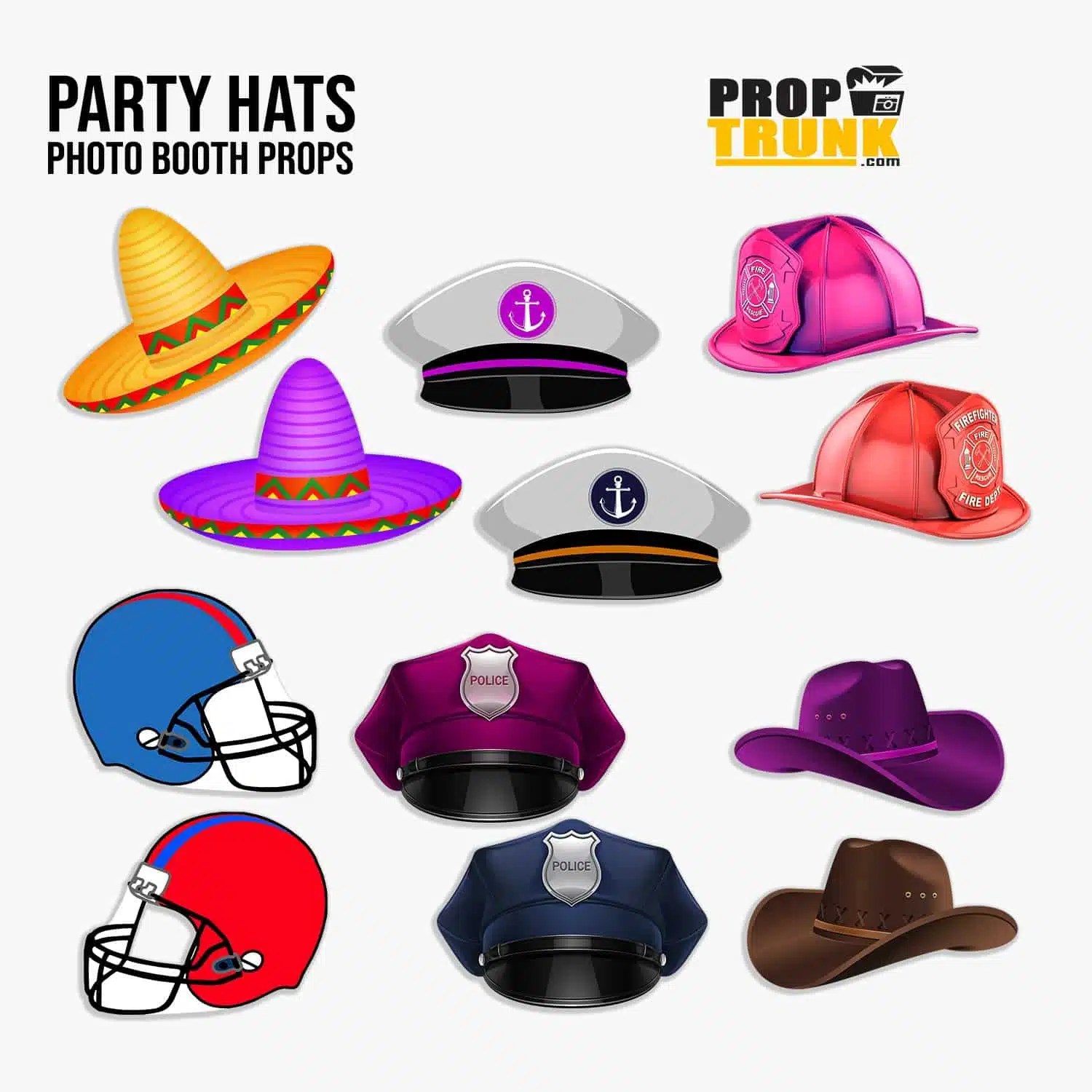 A04 Photo Booth Props for Any Parties and Events