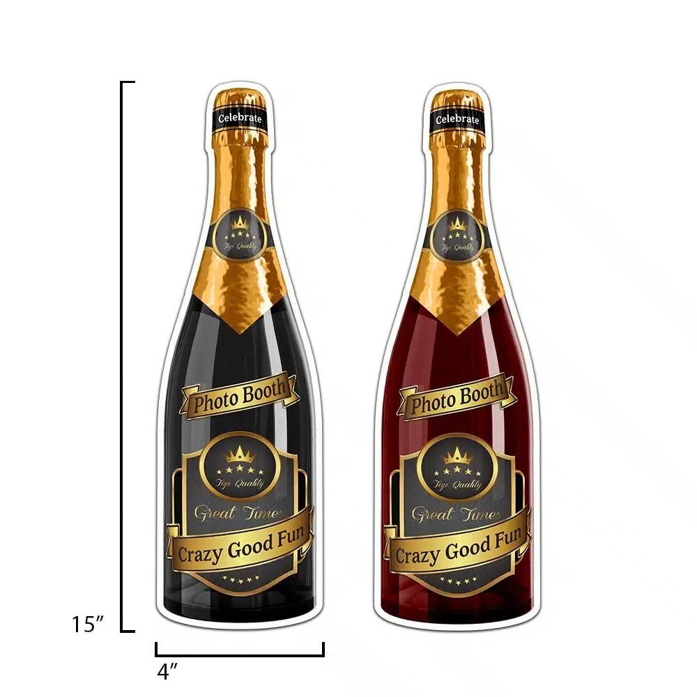 X15 Oversized Champagne Bottle Photo Booth Prop