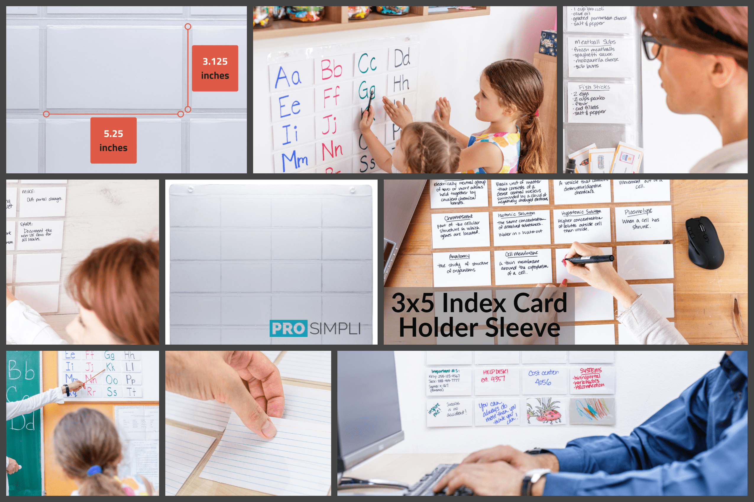 3x5 Index Card Holder for Visualizing Your Notes ProSimpli