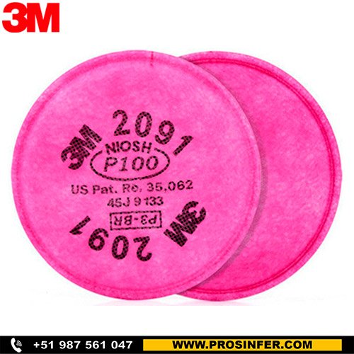 Filtro 3M 2091 P100 al por mayor Prosinfer Seguridad Industrial
