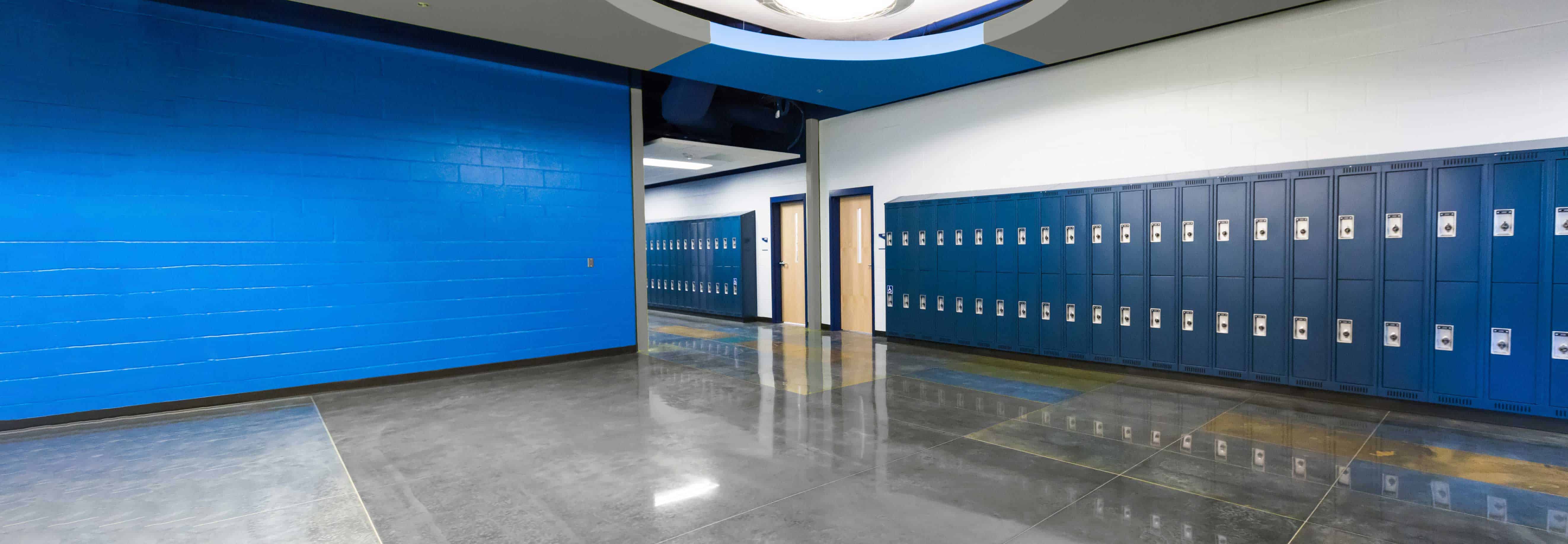 Blue Stained Concrete Floors Colors