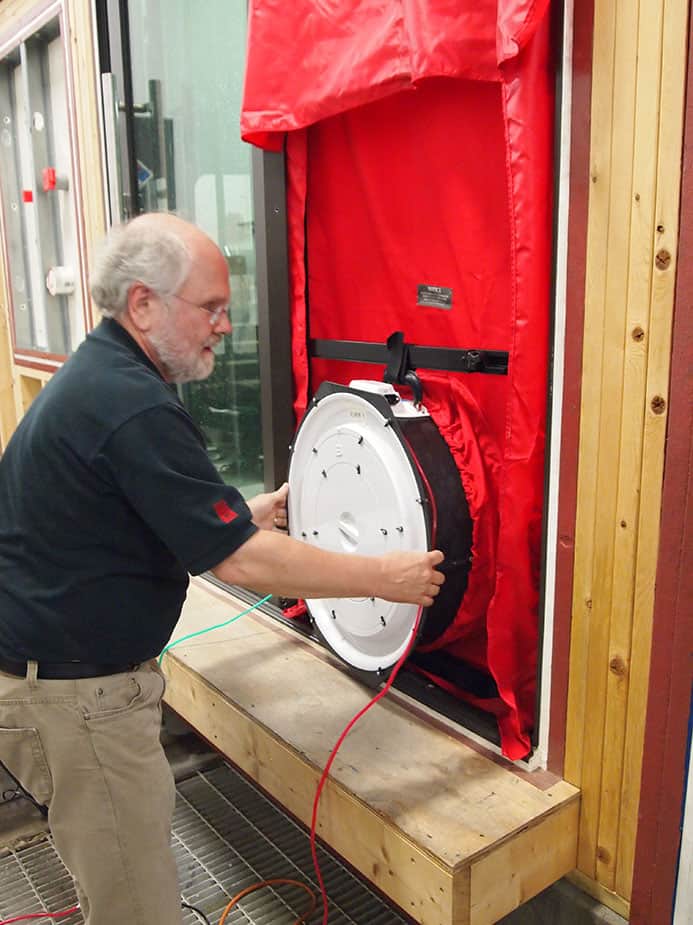 All About Blower Door Test Equiment and Results Prosoco