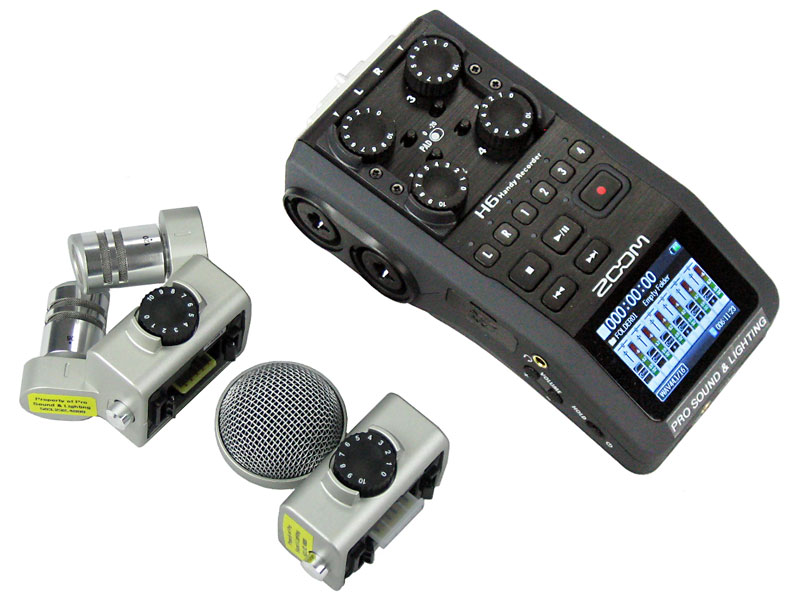 Zoom H6 Rental, Hard Disc, Tape, DAT, Audio, Recorder, Sales