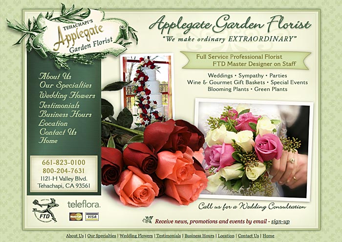 Tehachapi Web design. Prospect Design Studio web design company