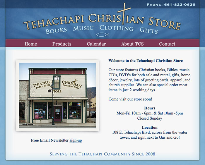 Tehachapi Web design. Prospect Design Studio web design company