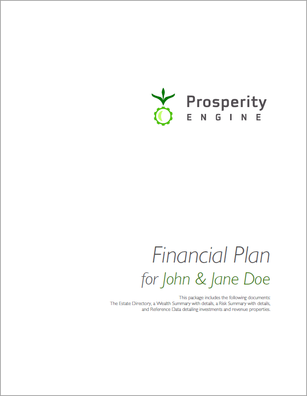 View and Download Eric Petersen's Sample Financial Plan