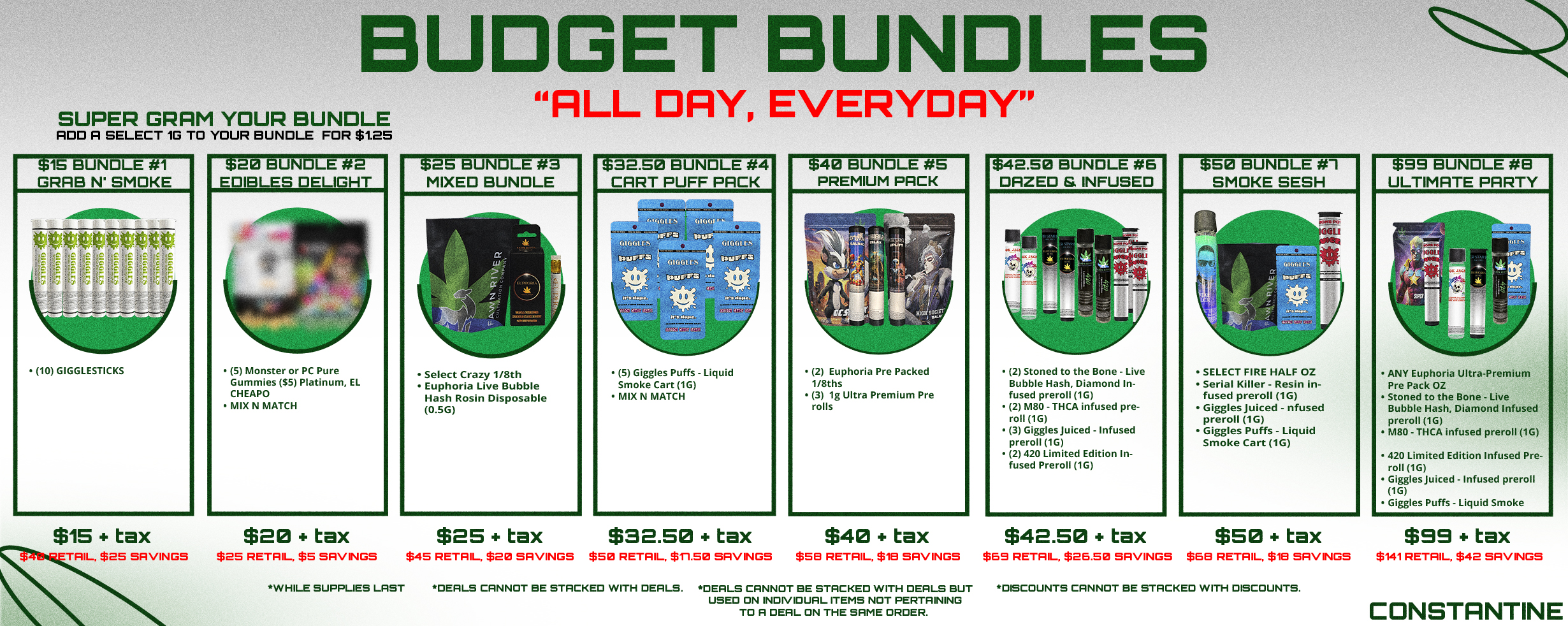 Menu Constantine, MI Marijuana Dispensary Prosper Cannabis Company