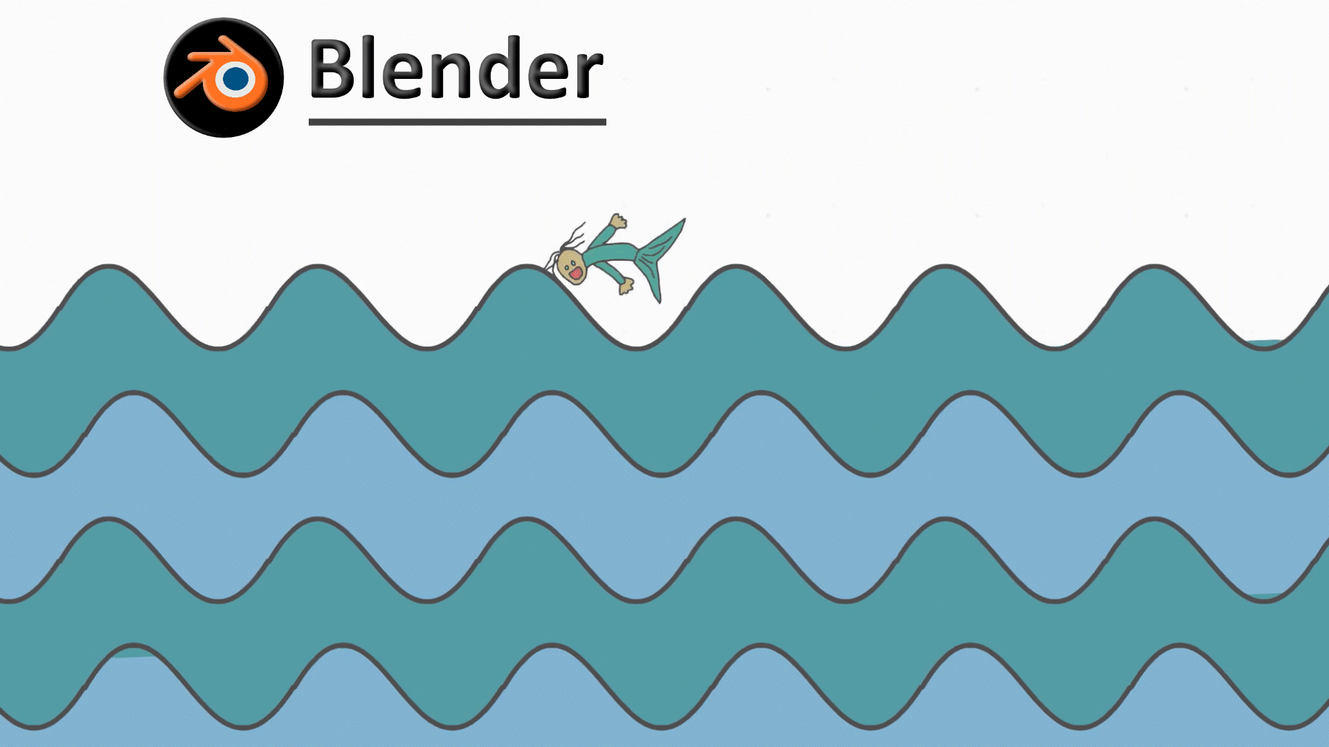 Wave Animation 2D Using the Grease Pencil in Blender - Prospero Coder