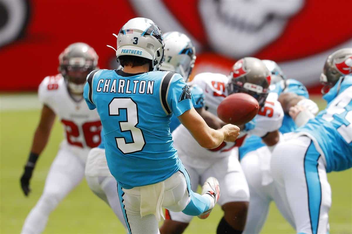 Panthers Updated Outlook Punter Joseph Charlton Waived for Lac Edwards