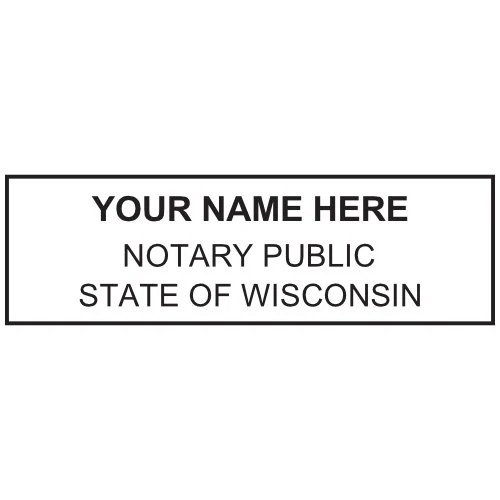 Wisconsin Notary Stamp and Seal Pro Stamps