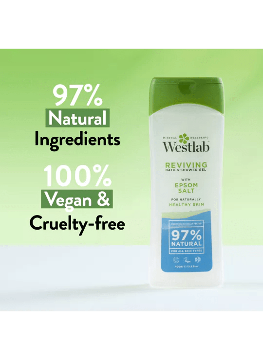 Westlab bad/douche gel Epsom 400ml