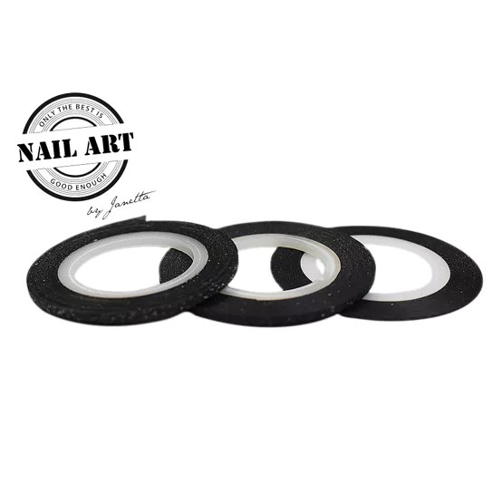 Urban Nails Striping Tape Black Glitter Alina Hoyo