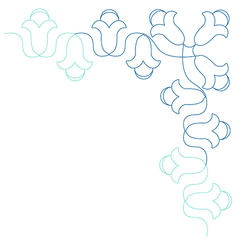 Tulip Bells Corner ProStitcher