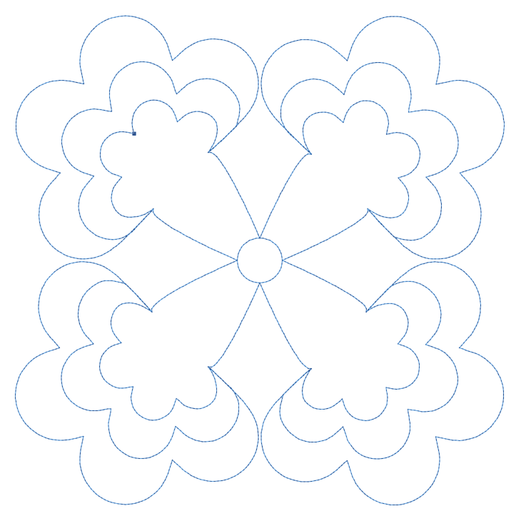 Delightful Flower Block Design 2 ProStitcher