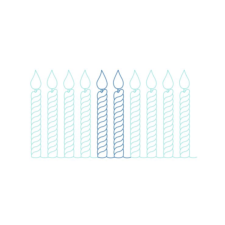 Birthday Candle Border 1 ProStitcher