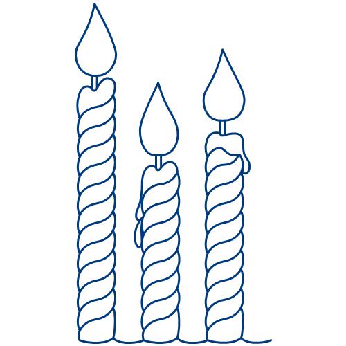 Birthday Candle Border 2 ProStitcher