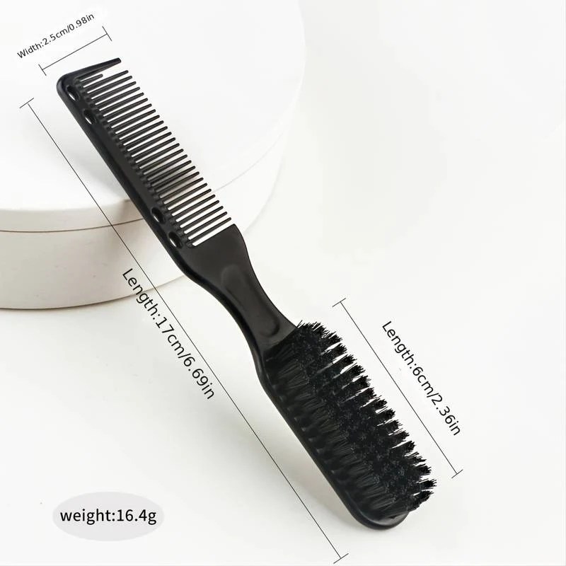 ProStylingTools 2Sided Barber Fade Clean Comb and Brush Combo