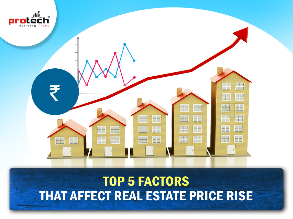 Top 5 factors that affect real estate price rise Protech Tarun Nagar