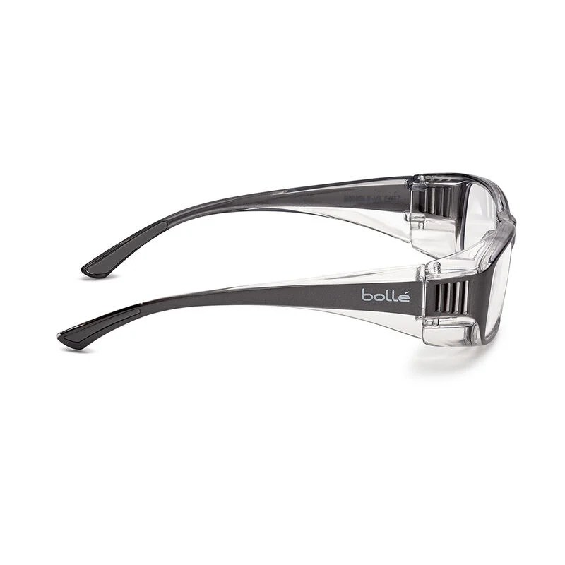 Bolle B808 Prescription Safety Glasses GUNMETAL Frame Protecta