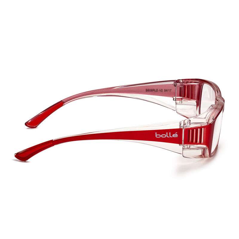 Bolle B808 Prescription Safety Glasses RED Frame ProtectaVision
