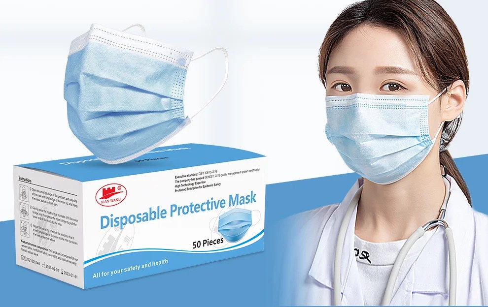 3 Ply Disposable Face Mask Manufacturer, Supplier from China