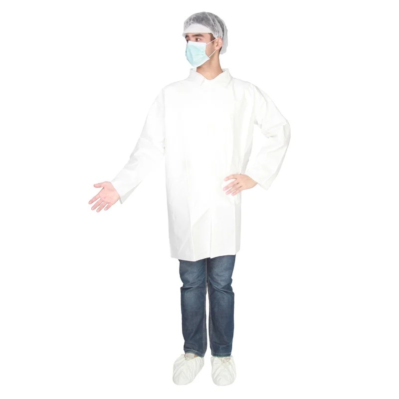 Disposable White Coat Disposable Laboratory Coat