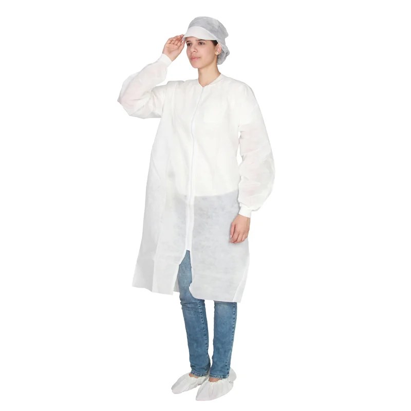Disposable White Coat Disposable Laboratory Coat