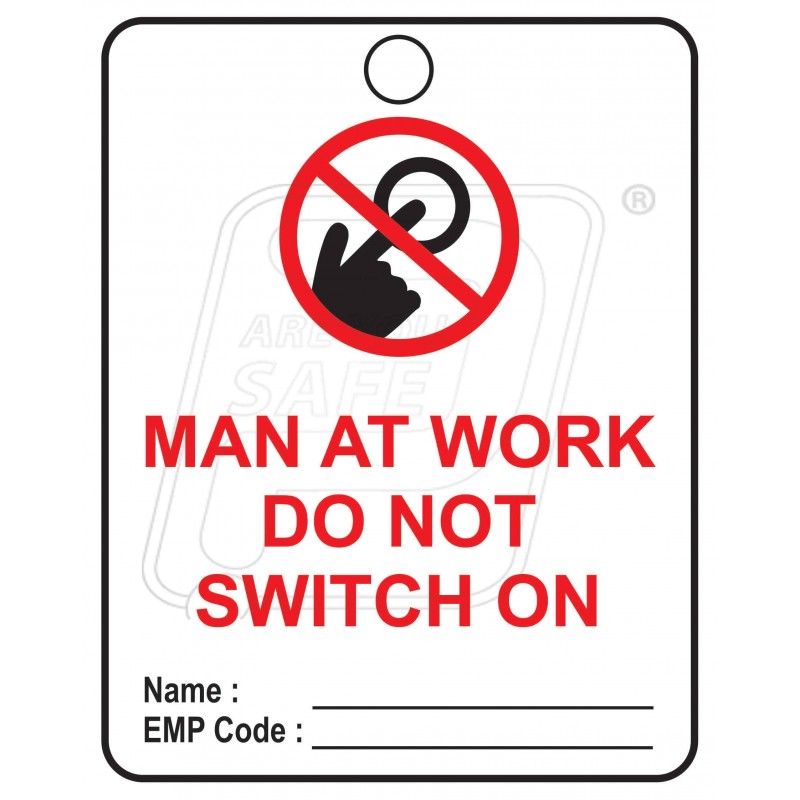 Tag Do not switch on Protector FireSafety