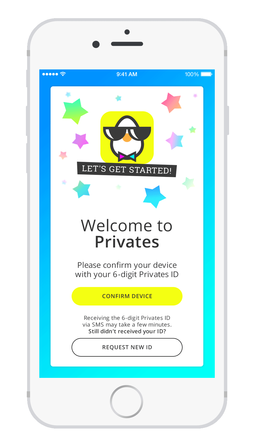 Privates free & safe messenger app with screenshot protection.